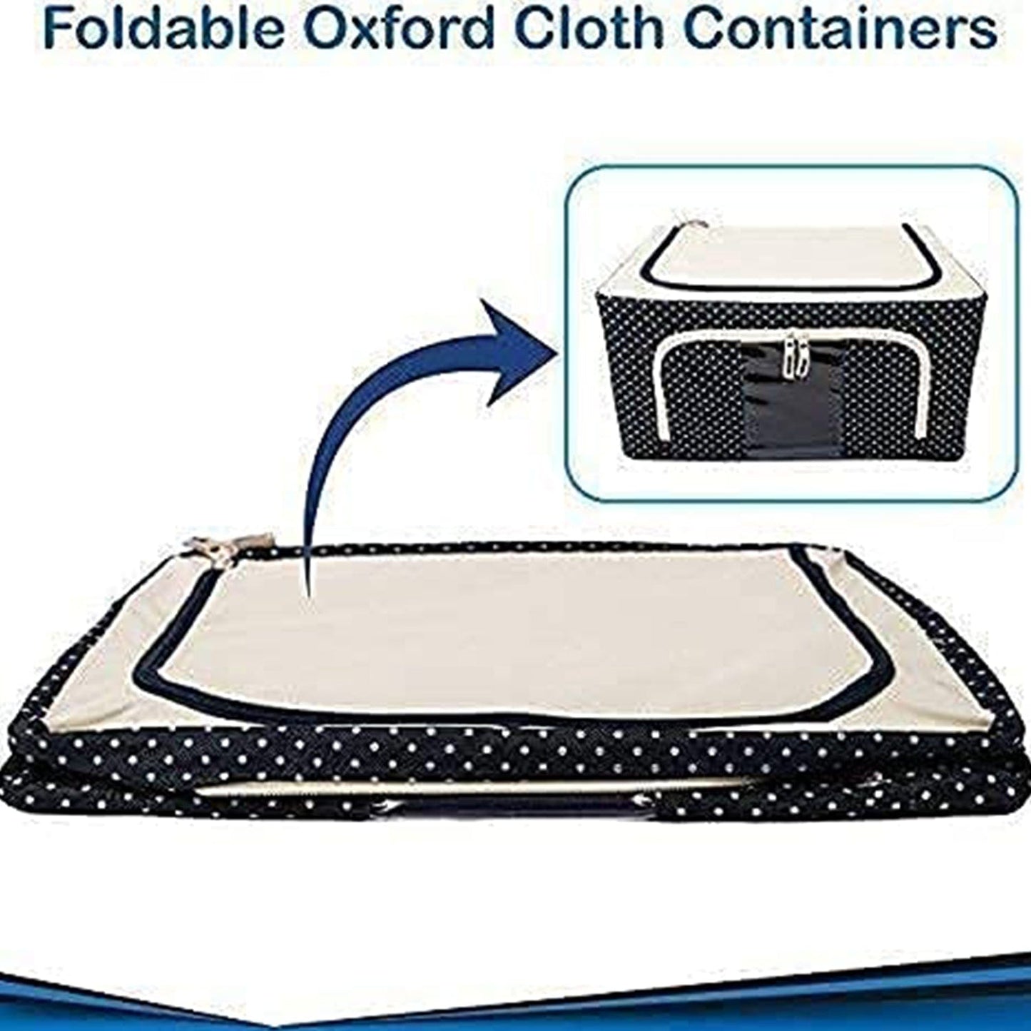Containzio™️Foldable Steel Frame Clothes Organizer Bag